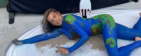 cbb bet - Luisa Mell protesta em Belém